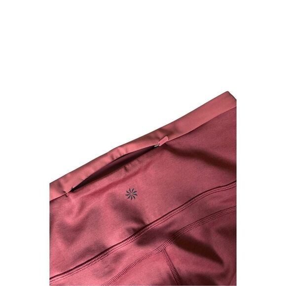 Athleta Allyson Felix Ultimate Stash II Legend Tight Leggings size M Coral Red - Picture 11 of 12